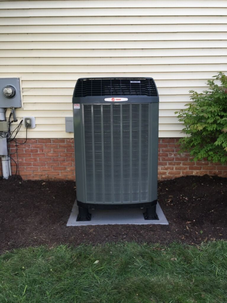 trane air conditioner installed